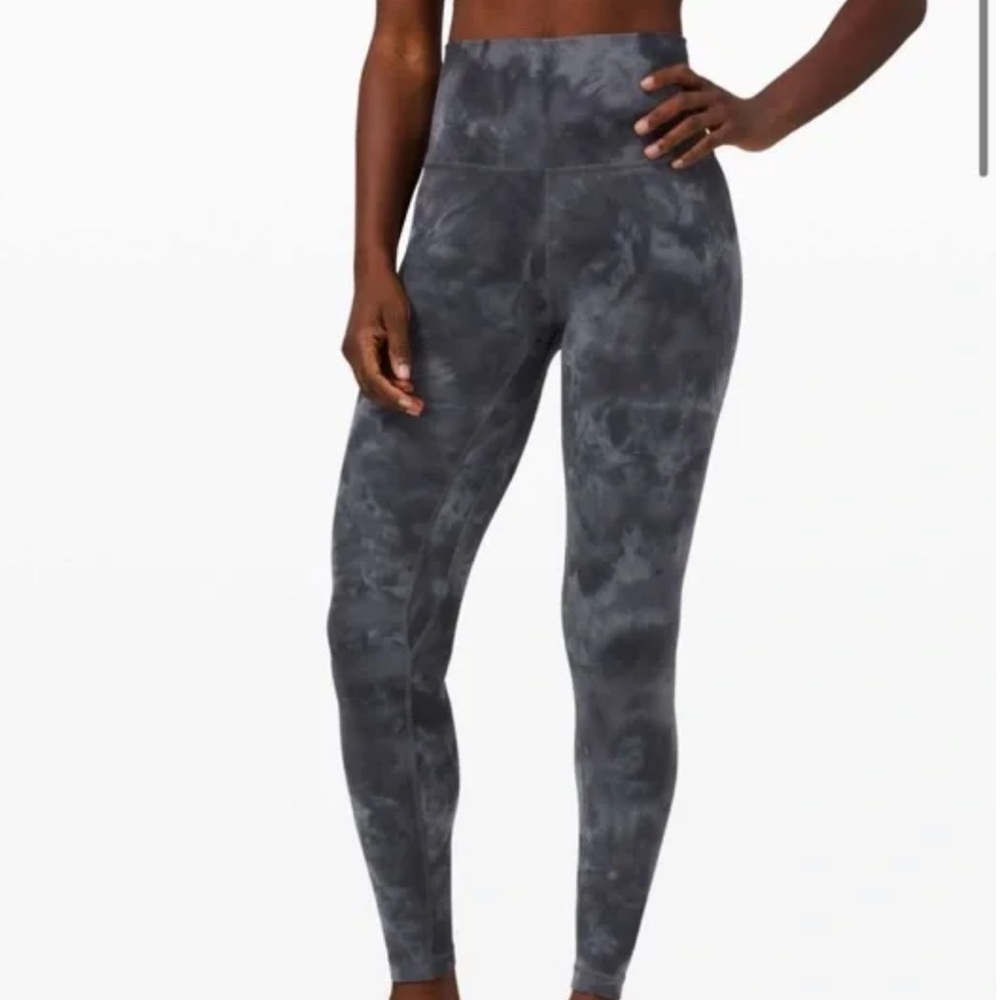 lululemon athletica Gray Tie-Dye Leggings